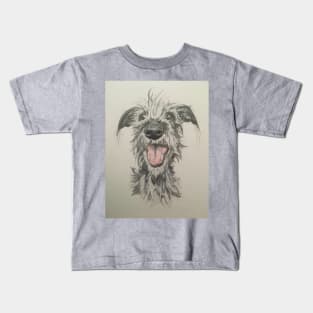 Scruffy Lurcher Kids T-Shirt